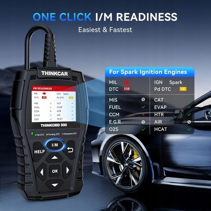Считыватель kodów OBD2, THINKOBD OBD 500 универсальный сканер, фото 4