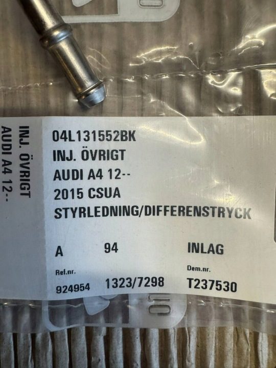 Топливная трубка DPF Audi A6 C7 2.0 TDI 190 л.с. 04L131552BK, фото 2