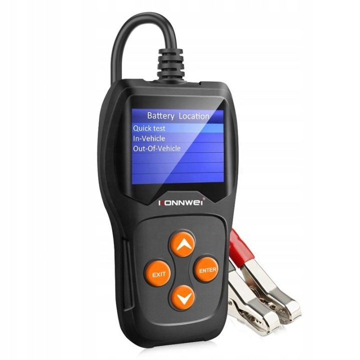 Тестер аккумуляторов Konnwei KW600 LCD измеритель цифровой 6V 12V польский меню, фото 6