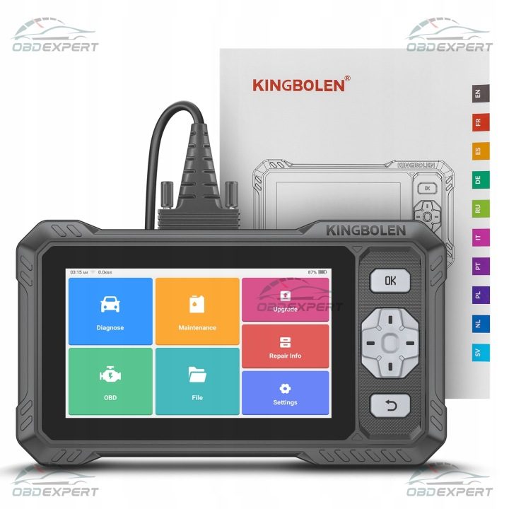 Тестер сканер интерфейс диагностический OBD2 Kingbolen S608 aktualizacje PL, фото 1