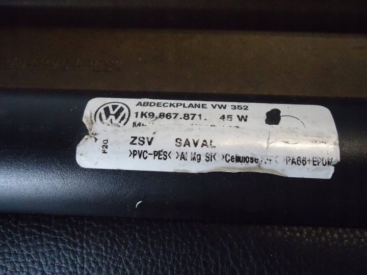 Шторка багажника Volkswagen OE 1K9867871, фото 7