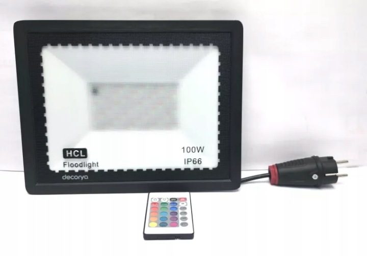 ФАРА ПРОТИВОТУМАННАЯ ФАРА LED RGB 100W IP65 15KOLORÓW ПУЛЬТ, фото 1