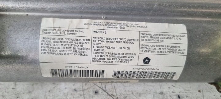 Подушка пассажира Jeep Grand Cherokee WJ, фото 2