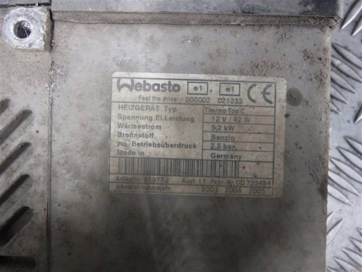 WEBASTO RENAULT LAGUNA II 2.0 16V, фото 2
