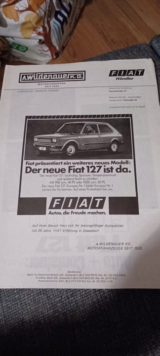 Проспект Fiat X1/9 j. niemiecki 1978 г., фото 4