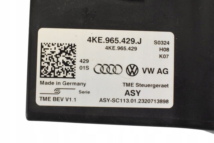 БЛОК УПРАВЛЕНИЯ КОНДИЦИОНЕРА 4KE965429J AUDI E-TRON GT PORSCHE TAYCAN 4S, фото 4