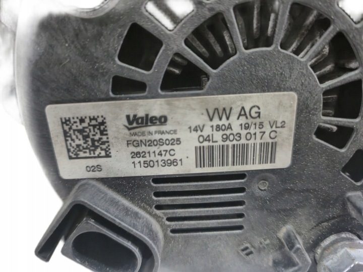 Генератор prądnica зарядки Audi A4 A6 2.0 3.0 TDI 04L903017C, фото 6