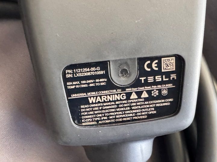 Tesla 3 S Y X Оригинальное Зарядное устройство Сетевое 32A + Чехол (Идеальный Состояние), фото 5