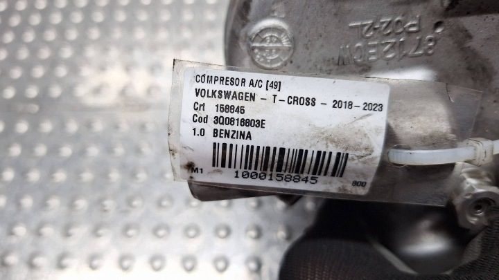 КОМПРЕССОР КОНДИЦИОНЕРА 3Q0816803E KAMIQ SCALA T-ROC T-CROSS ARONA 1.0TSI, фото 9