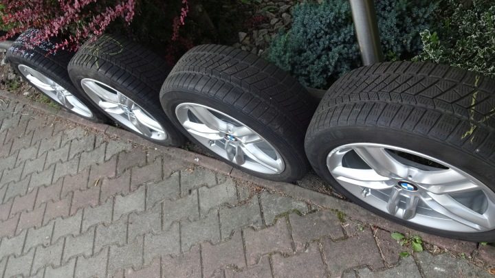 Колеса зимние 17'' 5x112 BMW 205/55R17 ET54 TPMS литые диски, фото 6