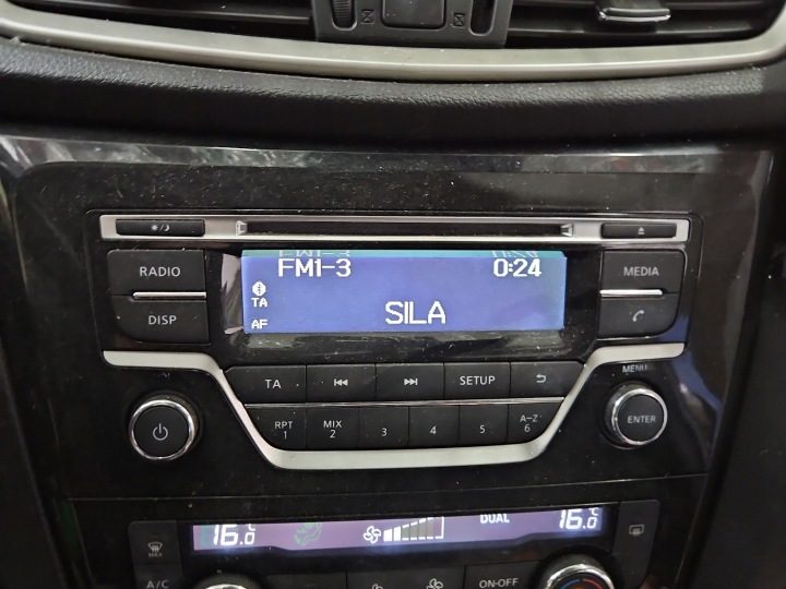 Магнитола штатная Nissan Qashqai II J11 13-21 28185-4CA0A, фото 1
