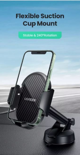 UGREEN автомобильный кронштейн для телефона черный, фото 1