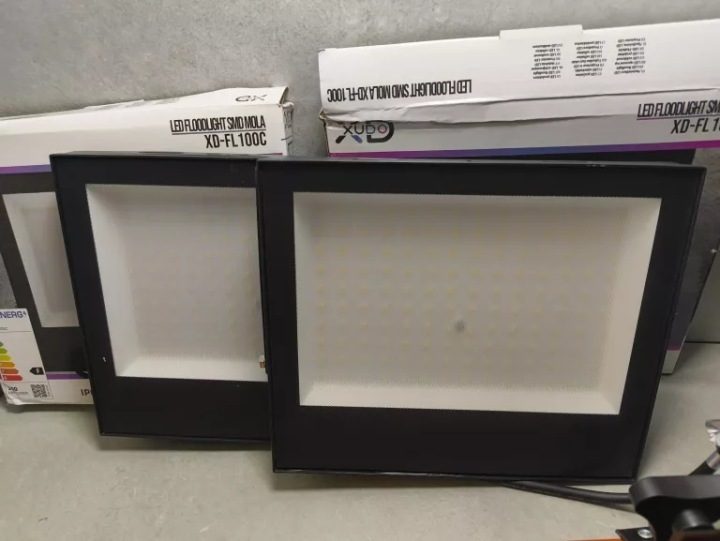 Комплект 2 x прожектор LED SMD statyw 2x100W на budowę 16000lm 4500k IP65, фото 4