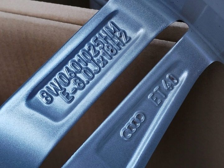 4× Литой диск Audi OE 8W0601025HM A4B8 8.0" x 18" 5x112 ET 40, фото 10