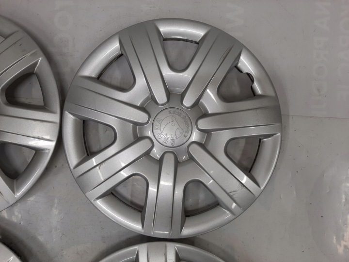 4× Колпак Skoda OE Оригинальный 14" серебристый, фото 8