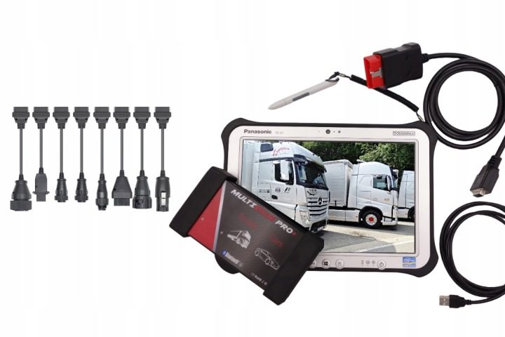 ЭБУ диагностический Panasonic Multidiag Pro+ OBD2 8 проводов для ciężarówek, фото 1