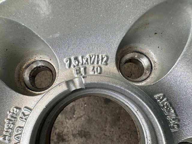 Литой диск Volkswagen OE 3D0601025AC 7.5" x 17" 5x112 ET 40, фото 4