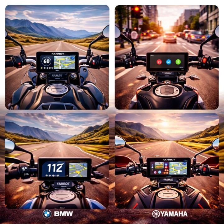 Навигация Мотоциклетная FARROT M780 8.1" CarPlay Android Авто GPS Dual, фото 9