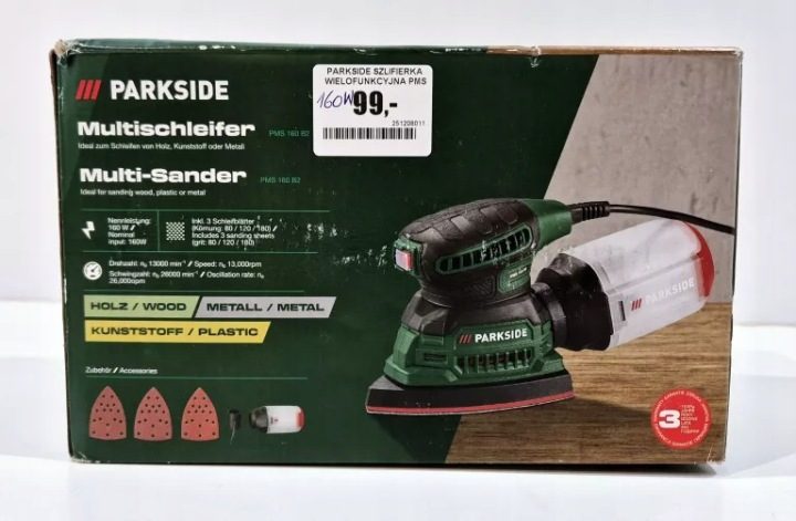 PARKSIDE ШЛИФМАШИНА МУЛЬТИФУНКЦИОНАЛЬНАЯ PMS 160 BS, фото 1