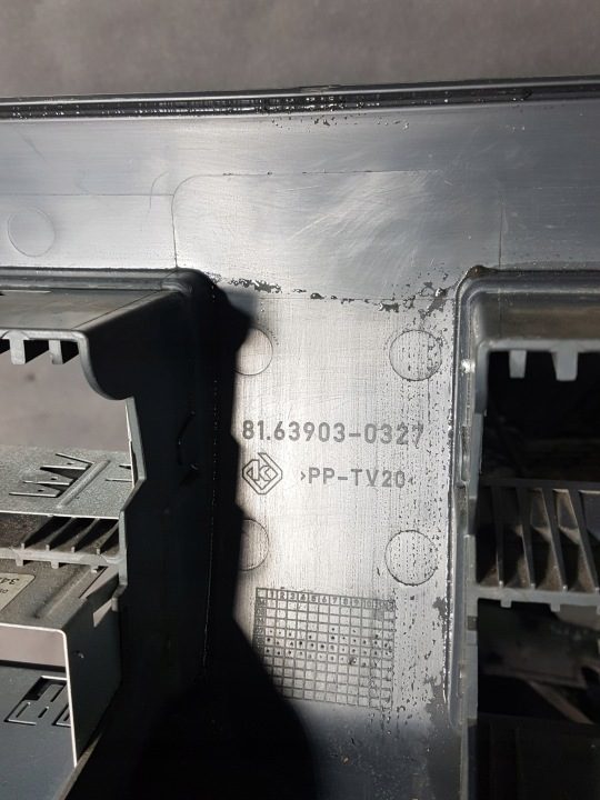 РАМКА КОНСОЛЬ ВЕРХНЯЯ КАРМАН TACHOGRAFU MAN TGL TGM 81639030327, фото 3