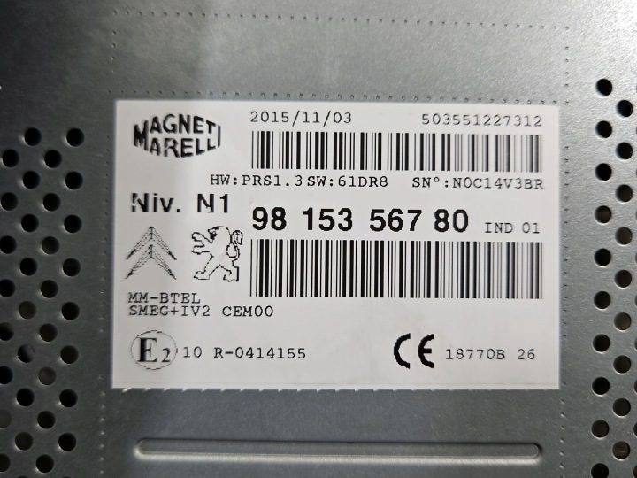 МАГНИТОЛА ШТАТНАЯ CITROEN C4 II B7 9815356780, фото 3
