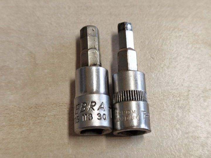 Насадки trzpieniowe 1/4" шестигранник 5, 6 мм, фото 2