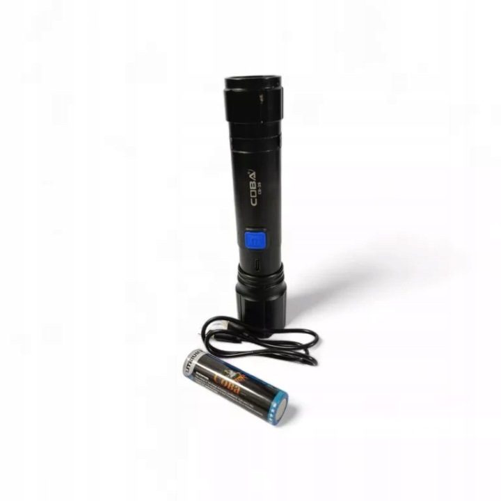 Фонарик туристический Coba XHP50 Wojskowa 18650 LED, фото 2