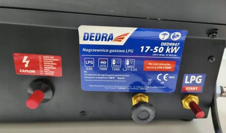 Отопитель газовый Dedra 50 кВт, фото 3