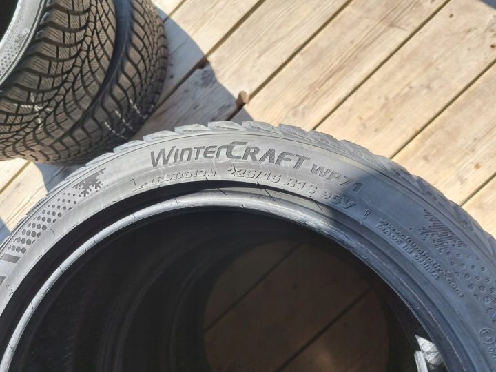 4× Шина зимняя Kumho WinterCraft WP51 225/45R18 95 В сцепление на снегу (3PMSF), фото 12