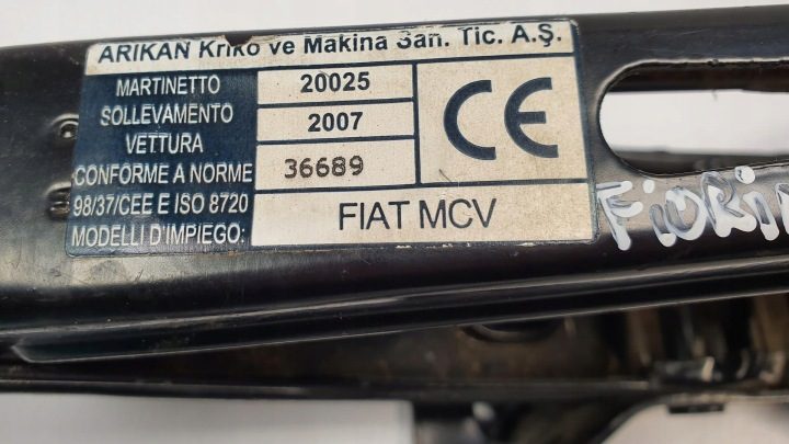 КОМПЛЕКТ ДОМКРАТ РОМБИЧЕСКИЙ ДОМКРАТ КЛЮЧ ВКЛАДЫШ FIAT TIPO II ХЭТЧБЕК 2016, фото 3