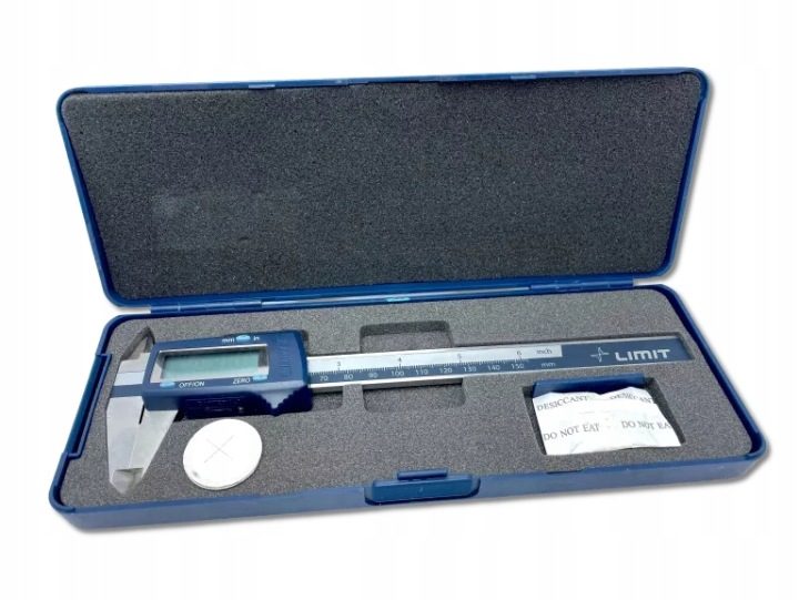 Штангенциркуль электронный, kieszonkowa cyfrowa 150 мм LIMIT 19014-0400, фото 1