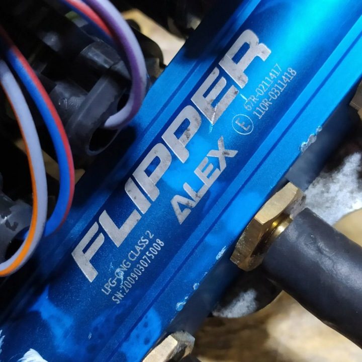 Топливная рампа форсунка газа ГБО Flipper 4 цилиндры 67R-0211417, фото 6
