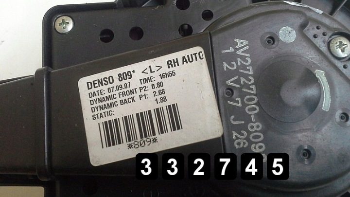 2008 Toyota Auris Вентилятор моторчика вентилятора печки AV272700, фото 2