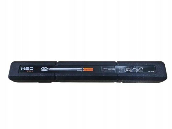 NEO TOOLS КЛЮЧ ДИНАМОМЕТРИЧЕСКИЙ 1/2" ДИАПАЗОН 20-210 НМ CERTYFIKAT KALIBRACJI, фото 1