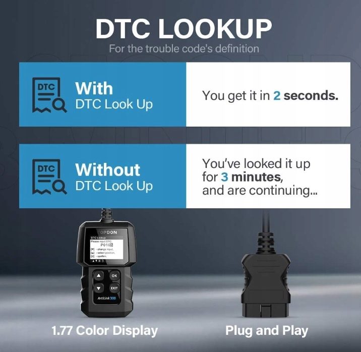 УСТРОЙСТВО ДИАГНОСТИЧЕСКОЕ TOPDON ARTILINK 300 OBD2, фото 3
