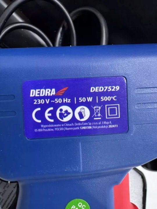 Zgrzewarka для пластика DEDRA 50W 500 ST. C 200 штук zszywek 0,6-0,8 мм, фото 6