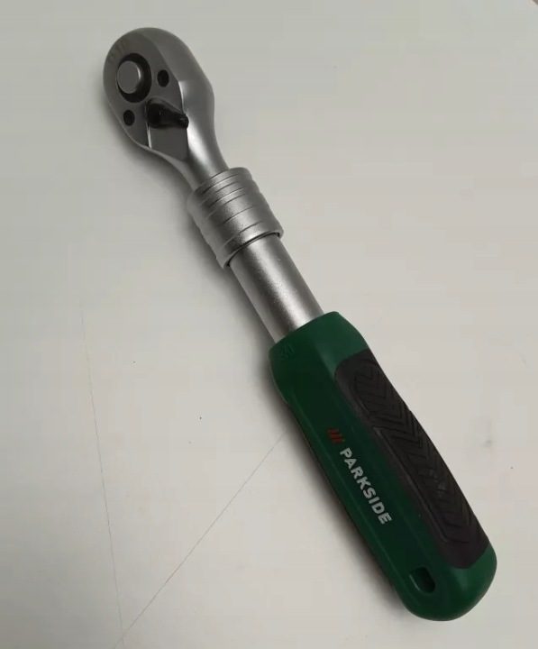 Teleskopowa трещотка гаражная Parkside 1/2″ 72 зубья длина 460–600 мм, фото 1