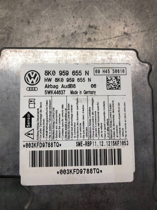 БЛОК УПРАВЛЕНИЯ AIRBAG ПОДУШЕК БЕЗОПАСНОСТИ AUDI A4 B8 A5 8T 8K0959655N, фото 2