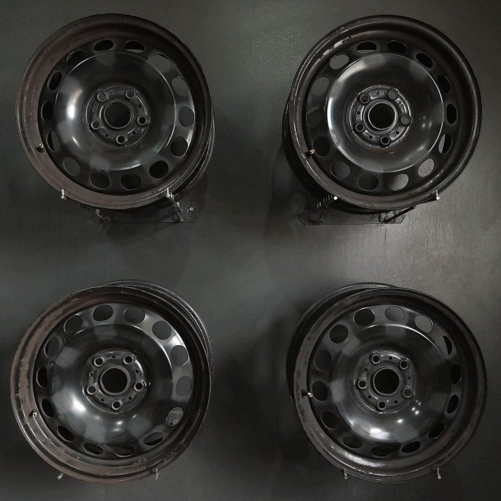 4× Штампованный диск Volkswagen OE 6.5" x 16" 5x112 ET 46, фото 1