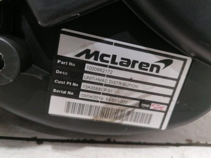 Мотор вентилятора HVAC McLaren 600LT Spider 13A3588CP, фото 5