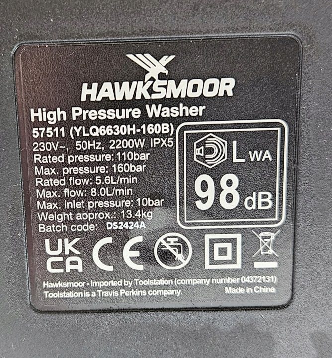 Мойка высокого давления Hawksmoor 140 бар 1800W, фото 5