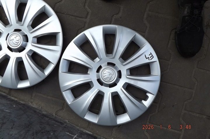 Колпак Skoda OE Оригинальный 16" серебристый, фото 9