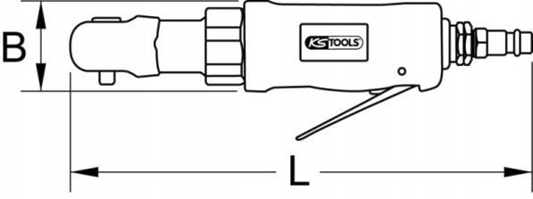 Трещотка пневматическая KS Tools 515.5505, фото 6
