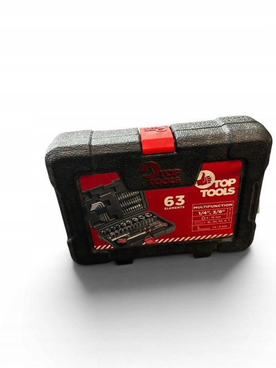 Комплект торцевых головок 63 шт. 38D515 TOP TOOLS, фото 1