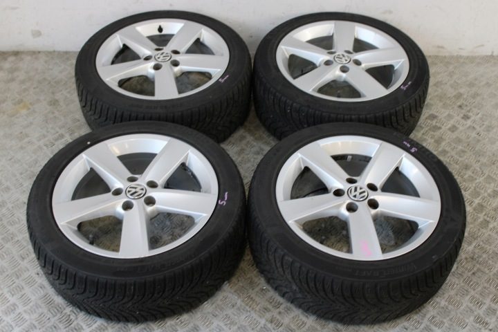 КОЛЕСА ЛИТЫЕ ДИСКИ 215/45 R16 ET46 VW POLO V 5 6R0 6R, фото 1