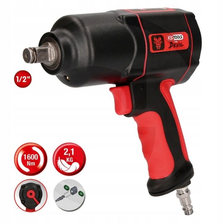 Отвертка ударная (zasil. pneumat.) KS TOOLS 515.1200 W458, фото 12