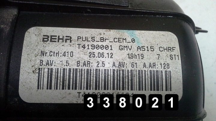 2012 Citroen C3 Вентилятор моторчика вентилятора печки T4190001, фото 4