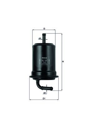 Knecht KL 121 Топливный фильтр, фото 3