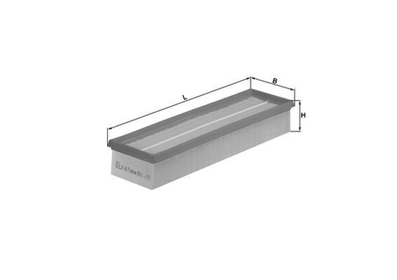 Mahle LX 617 Воздушный фильтр, фото 3