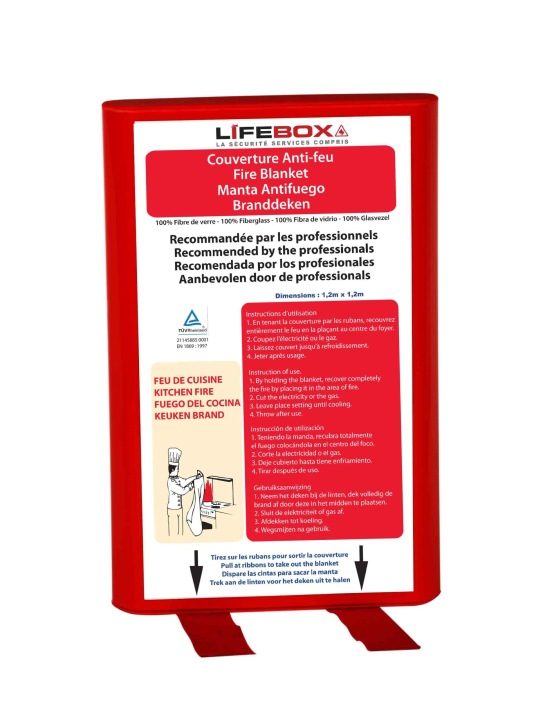 Пожарное одеяло Lifebox 1.20 x 1.80 EN 1869: 2019 (F), фото 5